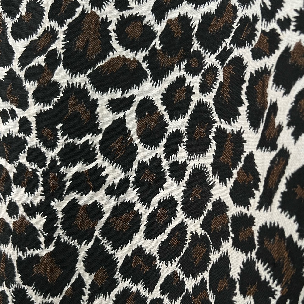 Topshop Brown Black Animal print Leopard Trendy Casual Chic Slim pants size 2 - Picture 7 of 9